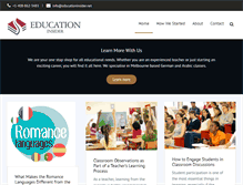 Tablet Screenshot of educationinsider.net
